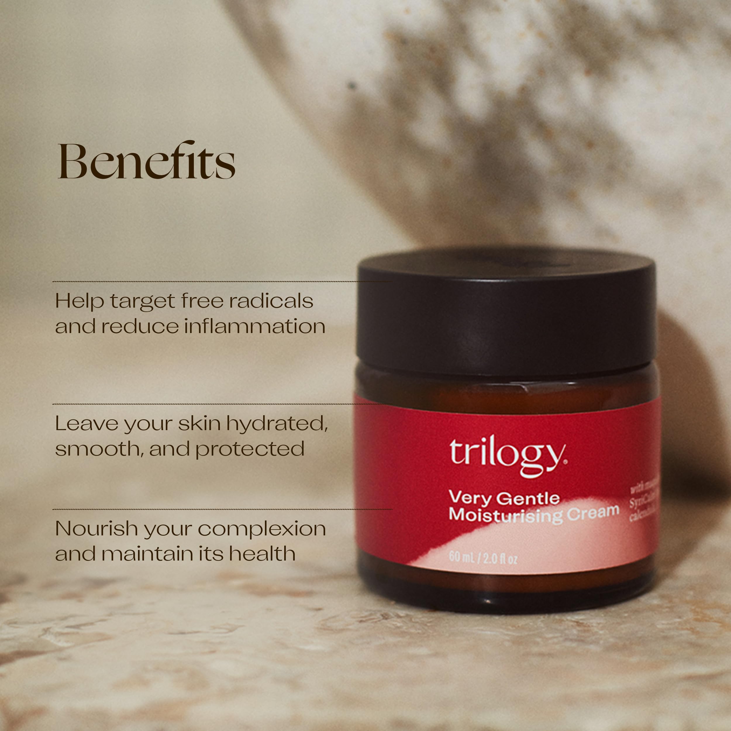 Trilogy Very Gentle Moisturizing Cream, 2.0 Fl Oz